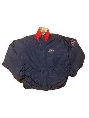 Vintage Cleveland Indians Jacket Mens Large Starter Nylon Pullover Windbreaker